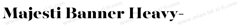 Majesti Banner Heavy字体转换